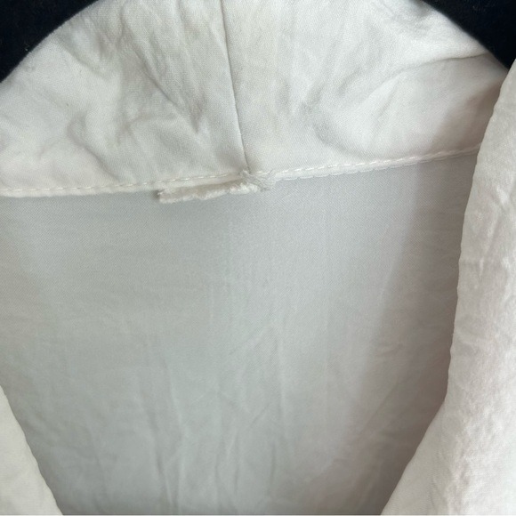 Vintage 80s Colorblock Chevron Short Sleeve Blouse White Pink Purple Teal - Picture 3 of 9